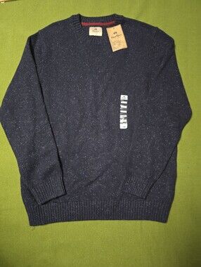 Windriver Navy Speckled Crewneck Sweater - Classic Men's Knit